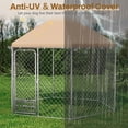 thumbnail image 5 of TPHORK Outdoor Dog Kennel with Roof, Large Dog Kennel with Dog Bowls, Outside Dog House Pen Enclosure with Secure Lock (9.2 x 8 x 7.7 FT), 5 of 6