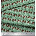 thumbnail image 3 of Soimoi Cotton Voile Fabric Leaves & Floral Block Print Sewing Fabric Yard 56 Inch Wide, 3 of 3