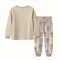 thumbnail image 3 of Pop Stars Dem on Hunter Pajamas Set,HUNTR/X Rumi,Mire Zoeyy Kids Long Sleeve Pajamas,Huntrix Printed Fashion Suit Skirt Round Neck Long Sleeve Top Pants, 3 of 4