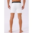 thumbnail image 3 of DARING DIVA Men's Lightweight Solid Color Soft Stretch Open-fly Boxer Briefs 34 White, 3 of 6