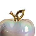 thumbnail image 6 of jicheng Apple Statue Art Crafts Ceramic Apple Figurine for Halloween TV Stand Office White, 6 of 9