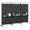 Black, variant on 3 Panel Room Divider with Storage Shelves, 6FT Folding Privacy Screen with Lockable Wheels, Portable Rolling Wall Divider, Freestanding Partition Screen for Room Separation, Black