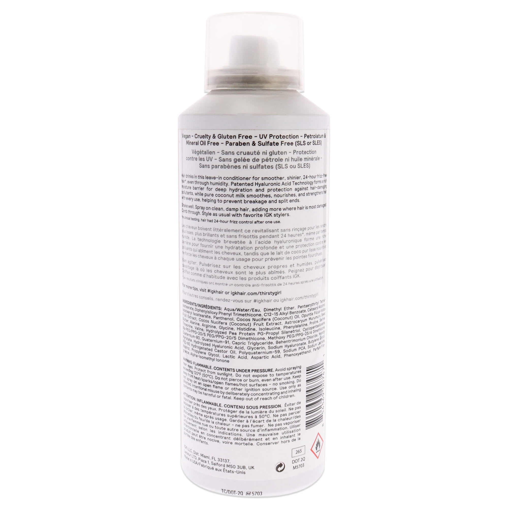 IGK Thirsty Girl Coconut Milk Leave-In Conditioner 5 oz