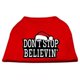 Ne Pas Arrêter Believin'chemises Sérigraphie Rouge S (10) – image 1 sur 3