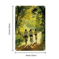 thumbnail image 2 of 8"x 12" Iron sheet painting Wall Art - Valentine's Delight on Bicycle Rides! Lovely scenes for two. Splendid for celebration., 2 of 8