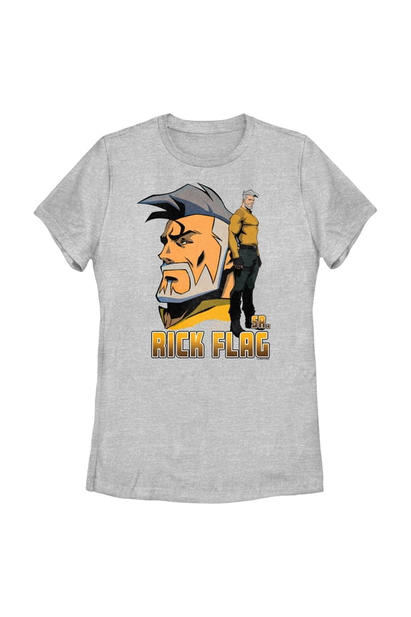 Womens Creature Commandos Rick Flag Pose T Shirt