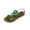 Green, variant on Close Toed Sandals Women, Wedge Sandals for Women, Women's Wedge Sandals Slip - On Summer Sandals With Metallic Accents Comfortable Dressy Platform Wedges Casual Daily Walking, Black 5.5