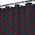 thumbnail image 3 of Green and Red Christmas Plaid Pattern Shower Curtain 36"x72" ,Bathroom Decorative Shower Curtains Set with 12 Hooks,Modern Waterproof Washable Shower Curtain, 3 of 6
