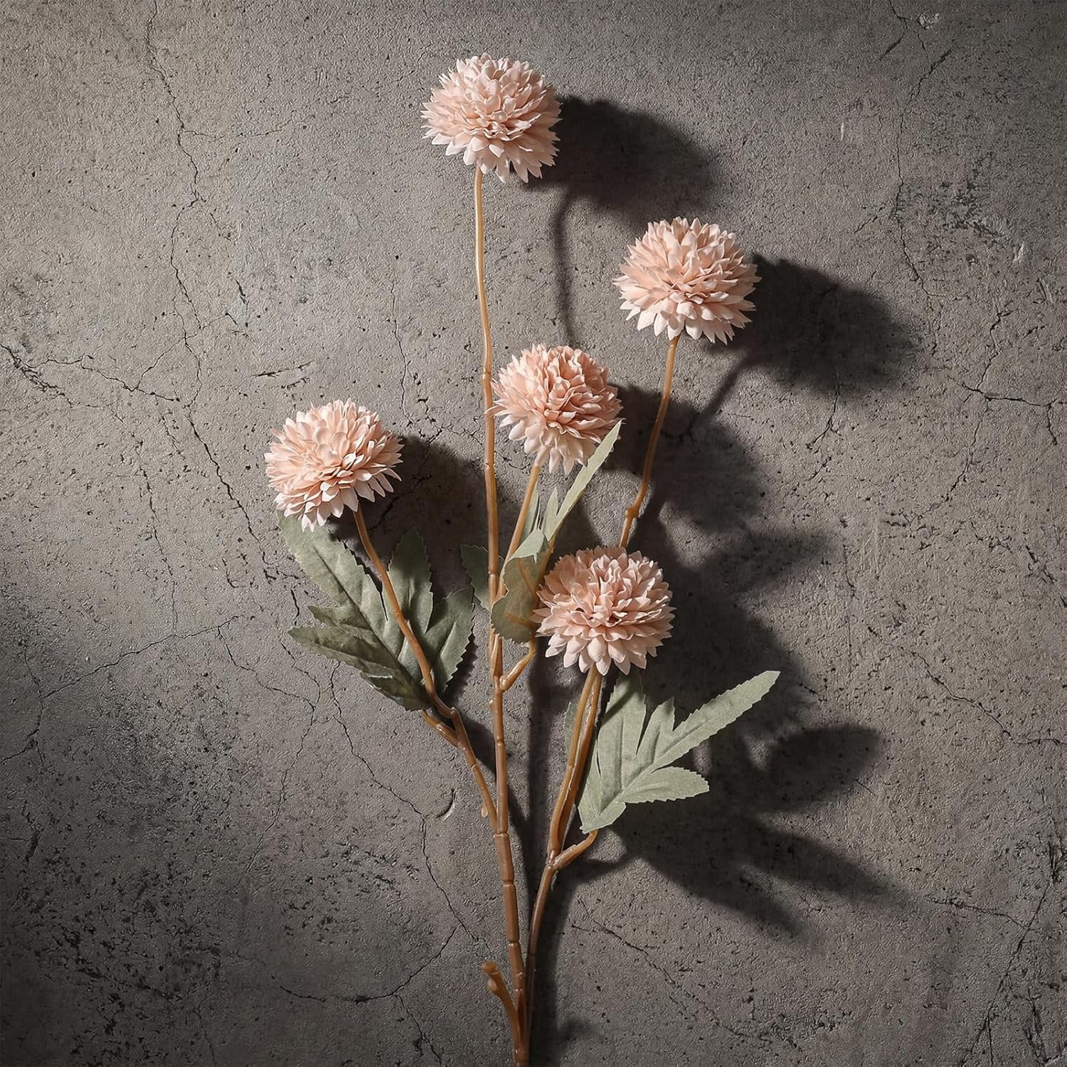 Waipfaru Fake Silk Pompon Mum Artificial Flowers,10 Stem Faux Chrysanthemums,Realistic Floral Decorations for Wedding DIY Bouquet Centerpieces Shower Vase Home Decor