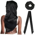 thumbnail image 6 of PTOOTP 3Pcs Satin Headband for Women Skin Care Night Sleep Black, 6 of 8