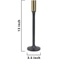 thumbnail image 4 of Serene Spaces Living 13" Dual-Tone Taper Candlestick Holder, Modern, Single, 4 of 6