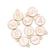 thumbnail image 3 of Número 0-9 de aleación mixta DIY pendiente llavero suministros para manualidades accesorio decorativo elegante superficie lisa de moda de doble Rosa Sunnimix Encantos de letras de esmalte, 3 of 8