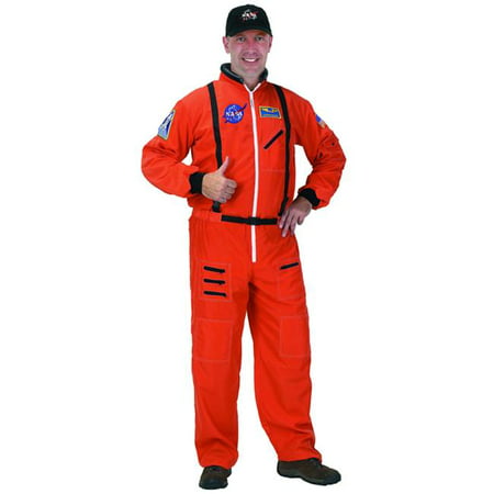 Adult Astronaut Suit Costume with Embroidered Cap