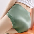 thumbnail image 6 of 3 Pack Woman Underwear Lace High Waist Traceless Breathable Ladies Panties,Green,M, 6 of 8