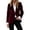 *Wine, variant on ClodeEU Women's Lapel Single Button Long Sleeve Velvet Blazer,Casual Slim Fit Work Office Suit Jacket ,Women's Plus L