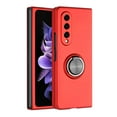 thumbnail image 4 of BEMZ Magnetic Ring Case for Samsung Galaxy Z Fold 4 5G - Car Mount Holder Stand Protective Cover (with LED Flashlight) - Red, 4 of 4