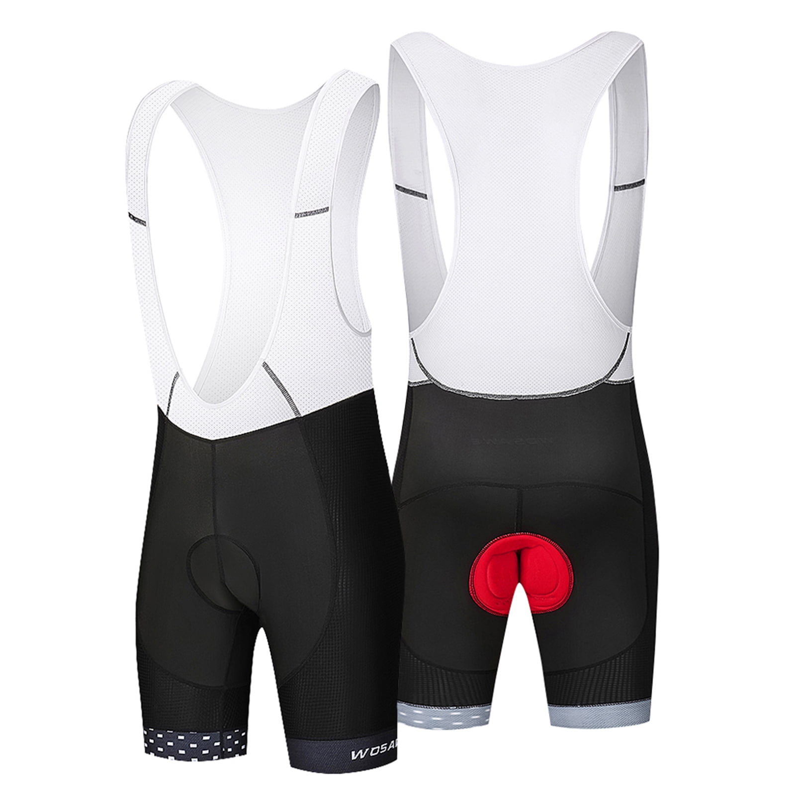 Men's Cycling Bib Shorts Bottoms Clothing Bike Riding Brace Pants Cushion S~3XL 