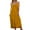 Yellow, variant on AherBiu Sundresses for Women Scoop Neck Spaghetti Strap Stretch Comfy Homewear Maxi Dresses Pajamas Sleepwear Long Dress