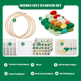 thumbnail image 2 of Needle Felting Kit,Wool Painting Felting Kit with Felting Needles,Foam Mat,Felt Cloth,Decoration Frame,Instruction, 2 of 7