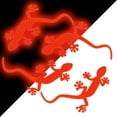thumbnail image 1 of Pegatinas de conducción nocturna 4 Pzas Camaleony Rojo Gecko VentDepot, 1 of 2