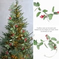 thumbnail image 3 of CIMAXIC christmas Christmas Rattan Artificial Leaf Red Flower Vine Rattan for Christmas Tree Decoration,68.9"X6.69"X1.97", 3 of 4