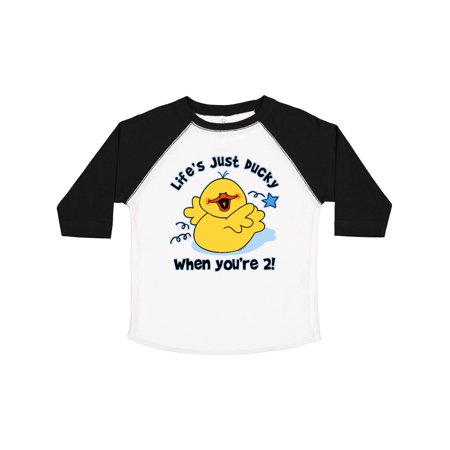 

Inktastic Life s Ducky 2nd Birthday Gift Toddler Boy or Toddler Girl T-Shirt