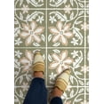 thumbnail image 5 of FloorPops Lillium Green Peel and Stick Floor Tiles, 5 of 8