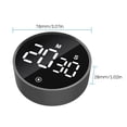 thumbnail image 3 of Countdown Timer Time-meter Magnetic Count Down & Count-up Digital-Calculagraph Volume & Brightness Adjustable Large LED Display Rotation Setting with Stopwatch Function Mute Mode for Kitchen, 3 of 8