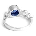 thumbnail image 4 of 925 Sterling Silver Tanzanite Gemstone Solitaire Women Ring Christmas Gift Engagement Ring, 4 of 5