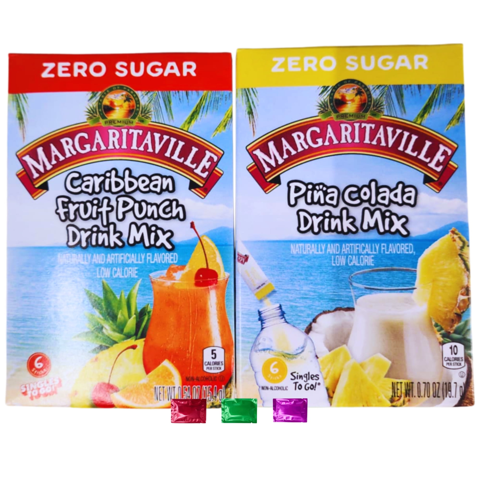 Margaritaville Pina Colada Water Drink Mix, Non-Alcoholic Powder