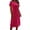 Hot Pink, variant on Women's Velvet Maxi Dress Short Sleeve Crewneck Hollow Out Long Dress Solid Color Loose Fit Comfy Dresses Elegant Formal Cocktail Dress Hot Pink S