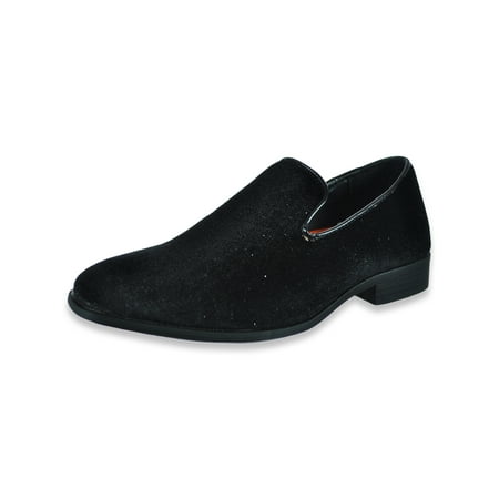 

Angels New York Boys Memory Foam Sparkle Slip-On Shoes - black 4 youth