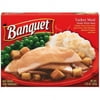 Banquet Turkey (Mostly White Meat) And Gravy With Dressing, Mashed Potatoes And Peas Meal, 9.25 oz