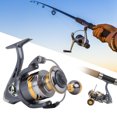 thumbnail image 4 of Carrete De Pesca De Metal, Carrete De Pesca Duradero, Carrete Giratorio De Metal, Relación De Engranaje De Alta Velocidad, Accesorios De Pesca KS7000 ANGGREK IG2717, 4 of 8