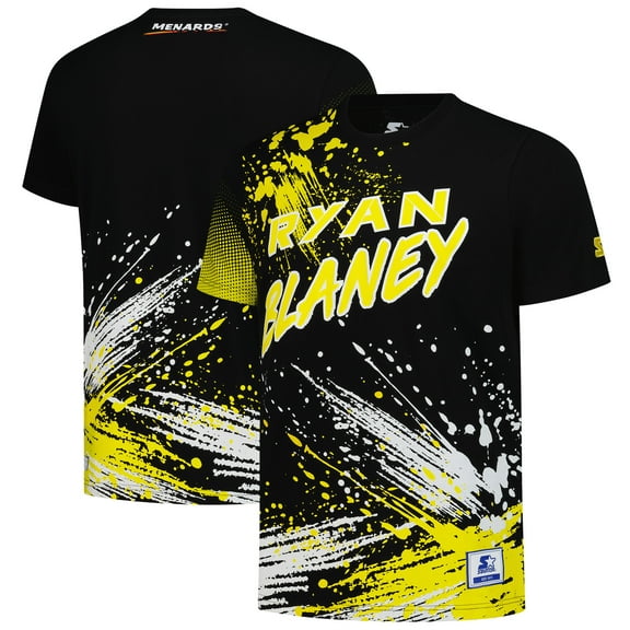 Men's Starter Black Ryan Blaney Touchdown Extreme T-Shirt