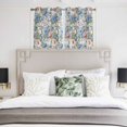 thumbnail image 3 of Blue Pink Spring Floral Kitchen Curtains Window Panels, Vintage Summer Botanical Insulated Window Treatment Curtain, Grommet Curtains for Bedroom/Living Room/Bathroom, 2 Piece 42"Wx45"L, 3 of 8