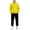 Yellow, variant on BXJX Boys Outfit Sets, School Long Sleeve 2 Piece Running Hoodies and Joggers Sets with Pockets White Size 7-8 T