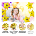 thumbnail image 2 of Kit 10 Globos Para Super Mario Bros Fiesta Estrellas Xtellar Doradas, 2 of 4