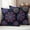 Black, variant on Boho Floral Outdoor Waterproof Pillow Covers, Abstract Bohemia Flower Plant Black Decorative Square Throw Pillowcase Sofa Cushion Sham for Patio/Couch/Chair, 24"x24" 2 Pack