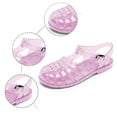 thumbnail image 6 of Women's Sandals Jelly Mesh Ballet Ballerina Adult Hollow Clear On Comfortable Beach Low Heel Shoes for Summer, 6 of 9
