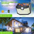 thumbnail image 4 of Luces Solares de Pared para Exterior HMCITY 120 LED con Sensor de Movimiento IP65, 4 of 6