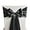 Black, variant on 50 Black Chair Sashes Satin Chairs Bows for Wedding Birthday Party Fiesta Restaurant Decor - 7x108 Inches Chair Ribbons Ties Fitted Banquets Folding Chairs Decorations
