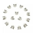 thumbnail image 2 of GRACEARA 20 Pcs Lead Free Tibetan Antique Silver Cat Alloy Spacer Beads 8x8x5mm Hole 2mm, 2 of 9