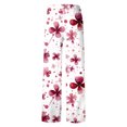 thumbnail image 1 of Rovga Pantalon Homme Mode Imprimé Fleur Pantalon Droit Coupe Décontractée Pantalon Confortable Léger Usage Quotidien Rouge 3TG, 1 of 4