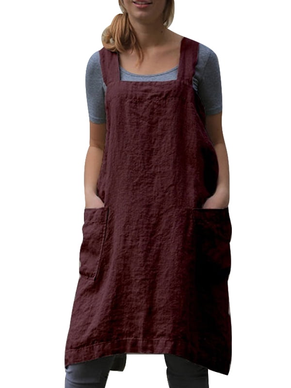 dungaree cotton dress
