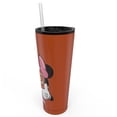 thumbnail image 5 of Zak Designs 25 oz Straw Tumbler Stainless Steel Disney Minnie Mouse Vacuum Insulated for Travel Drinks Hot Cold, 5 of 7