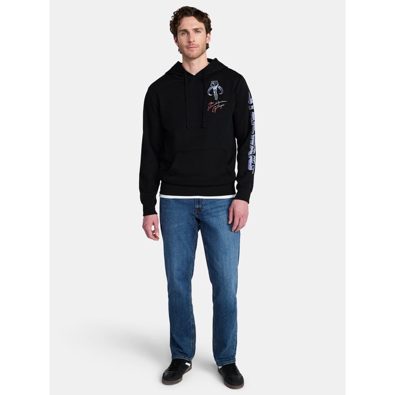 Star Wars Mandalorian Men's Chromed Helmet Graphic Hoodie photo 2