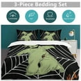 thumbnail image 5 of Oogie Boogie Bedding Set Novelty Pattern Soft Microfiber Comforter Set 3 Pieces 1 Duvet Cover 2 Pillow Shams Queen-90"x90", 5 of 8