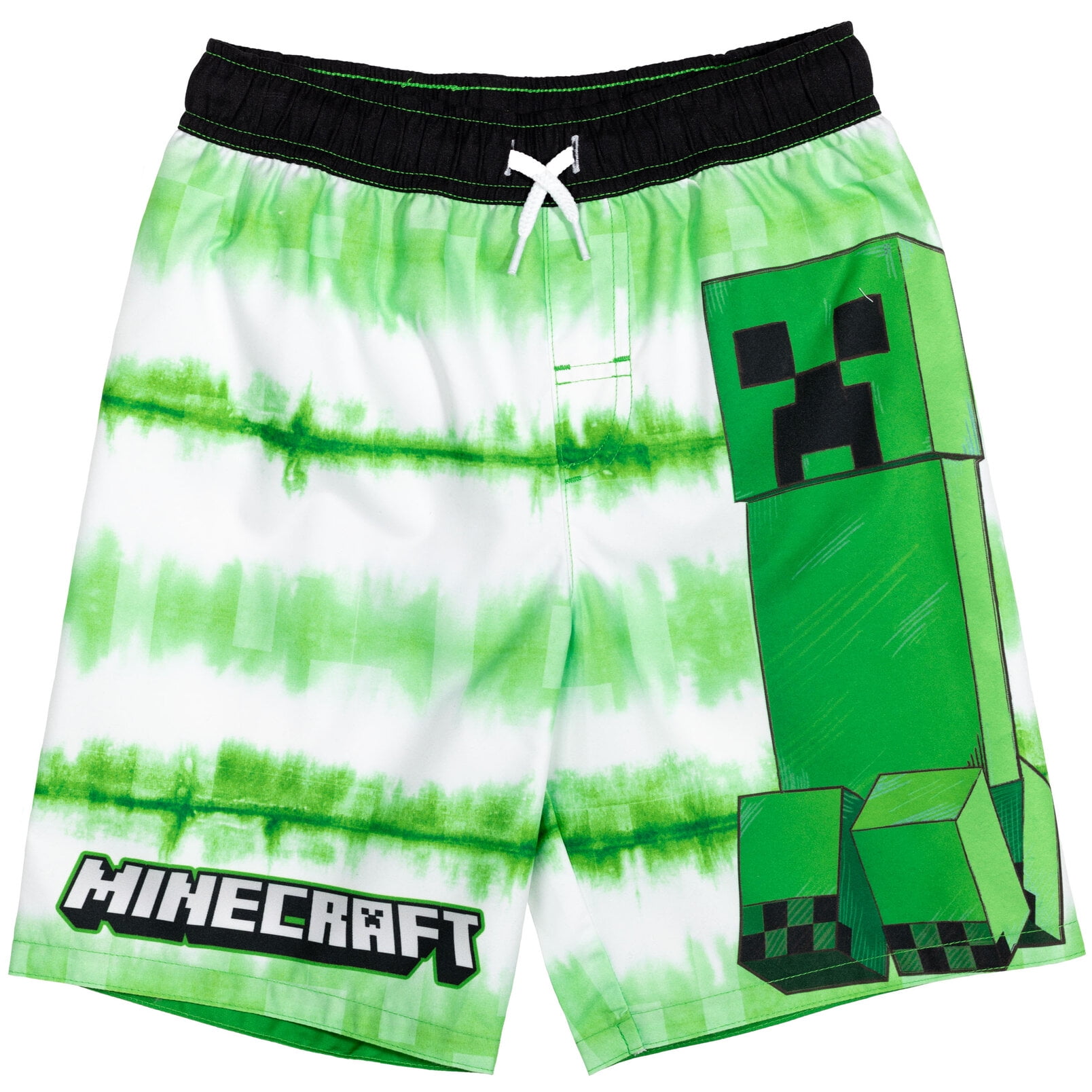 Minecraft Creeper Zombie Steve 3 Pack UPF 50+ Swim Trunks Little Kid to Big