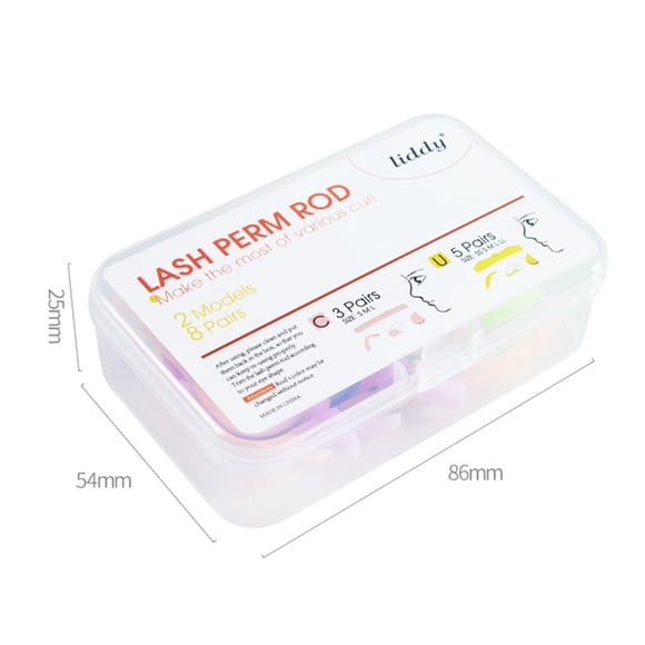 Vogacara 10 Uds. De almohadillas para permanente de rizador de pestañas, almohadillas para maquillaje, herramienta de belleza verde Pestañas postizas Tipo 1